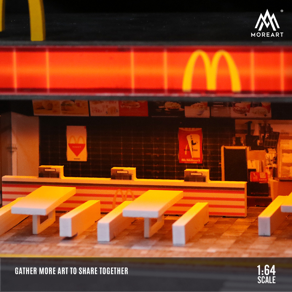 1:64 MC Donalds Otopark Maketi