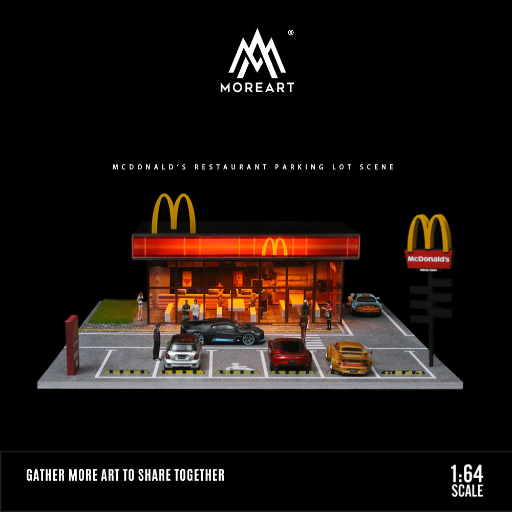 1:64 MC Donalds Otopark Maketi