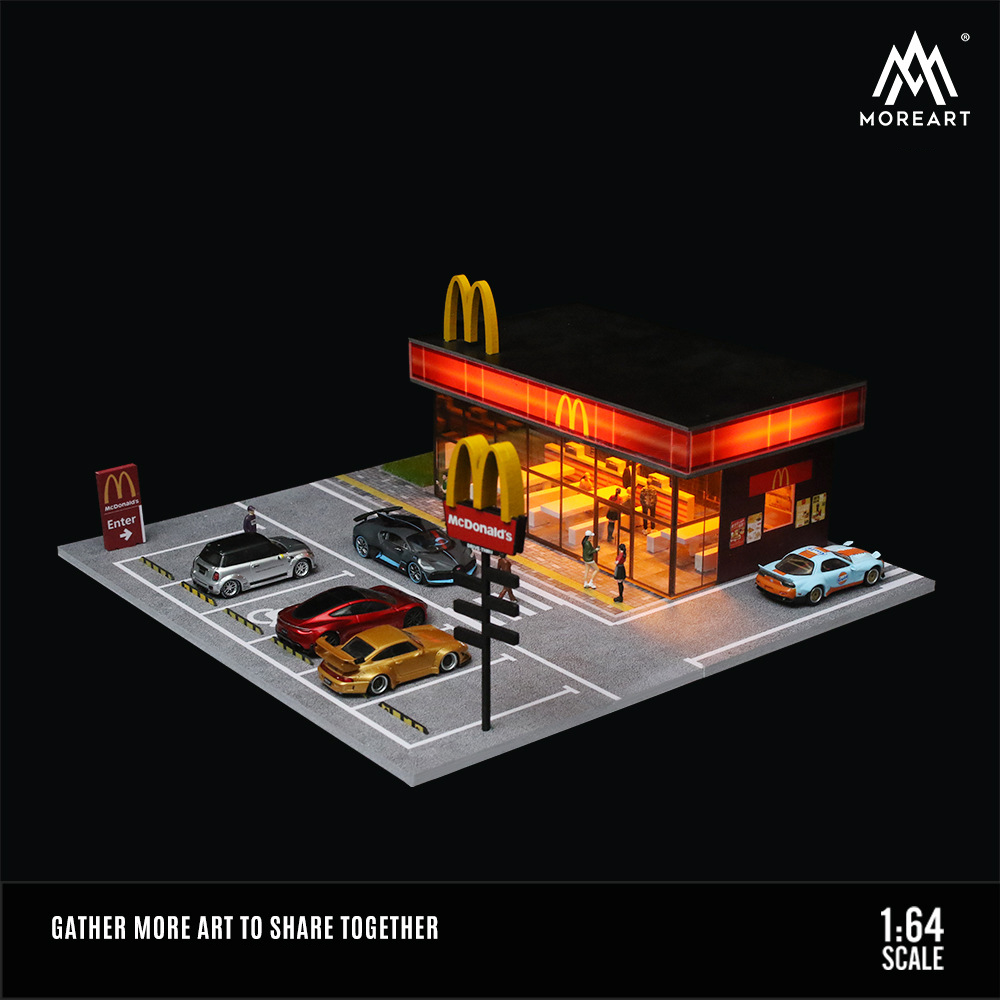 1:64 MC Donalds Otopark Maketi